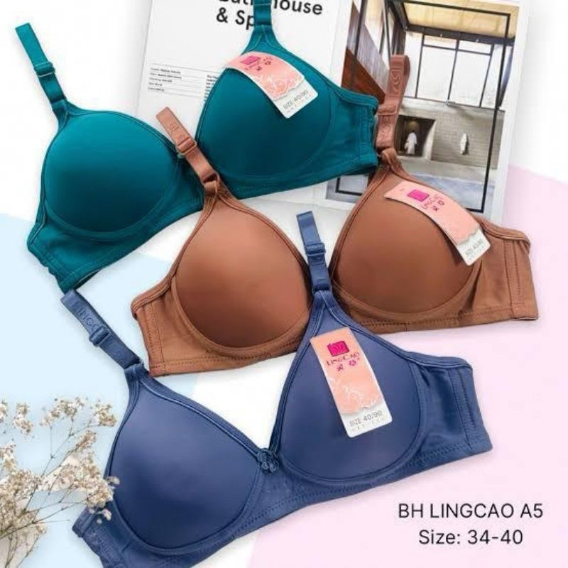 Bh Wanita Lingcao / Bra Tanpa Kawat Original A5 Lingcao