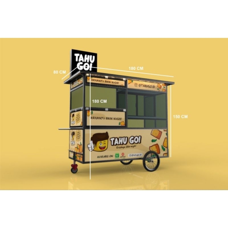 Dijual Gerobak, bekas TAHU GO