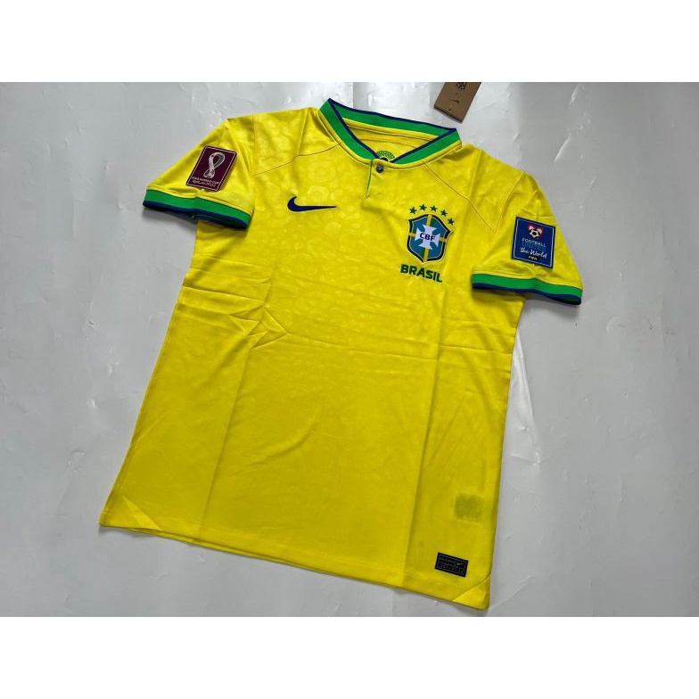 MURAH MERIAH bAJU BOLA PIALA DUNIA JERSEY PIALA DUNIA JERSEY BRAZIL HOME 222 FULL PATCH WORLD CUP JE