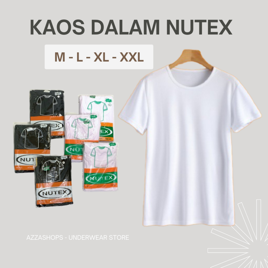 Kaos dalam singlet pria hitam putih adem lembut / dalaman baju pria