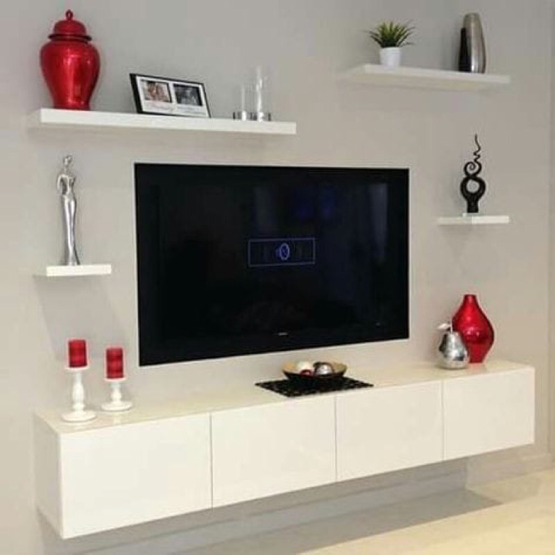 meja tv minimalis modern Meja TV gantung minimalis  Rak TV gantung Minimalis Lemari TV Dinding Bupet