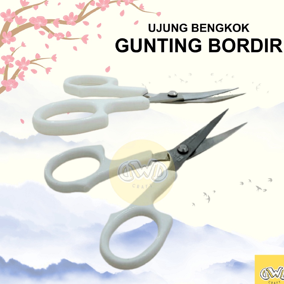 

Super Promosi Gunting Bordir gagang plastik 45in ujung bengkok