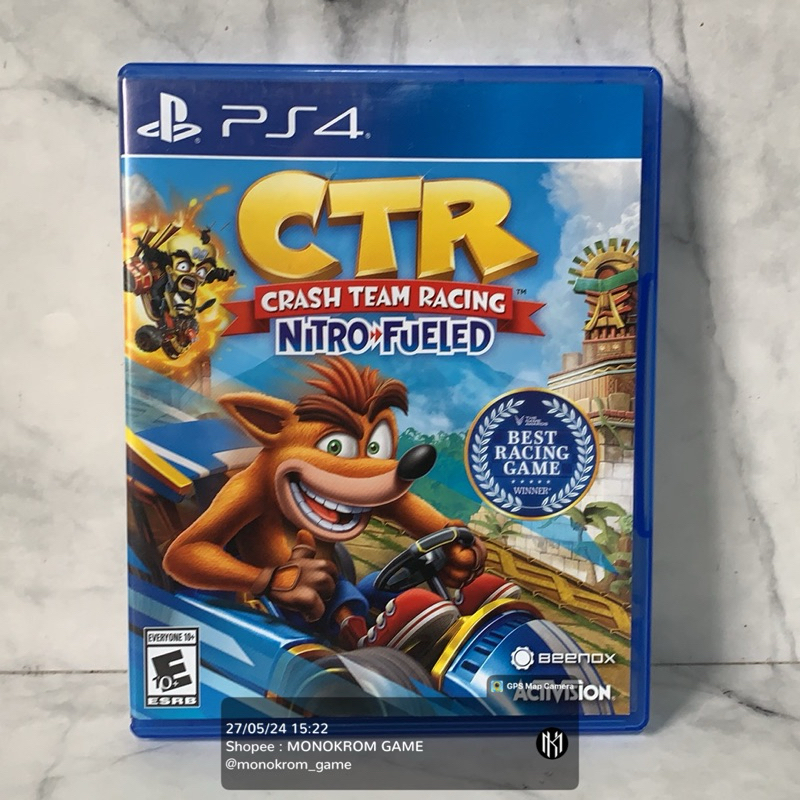 BD KASET PS4 CTR CRASH TEAM RACING PLAYSTATION SECOND