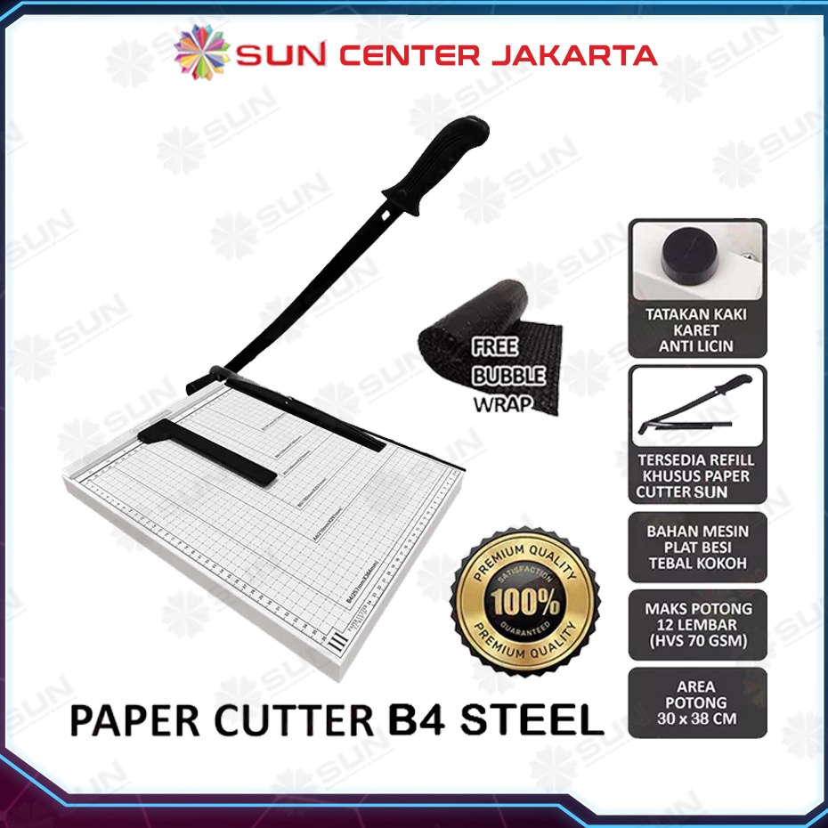 

Top Arrival Paper Cutter Folio F4 B4 Alat Potong Mesin Pemotong Kertas HVS Sticker Dos PVC ID Card Yellow Board Art Paper Vinyl Bontax Camel Kertas Foto A5 A4 F4 B4 Glossy Silky Glossy Photo Paper