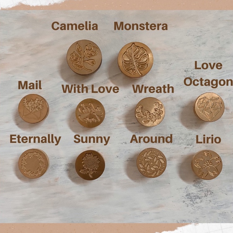 

Buruan Bayar SALE HEad stamp stempel kepala kuningan seal wax tanpa gagang kayu harga per pcs