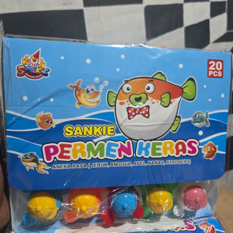 

SANKIE PERMEN KERAS BENTUK IKAN BUNTAL ISI 20PC