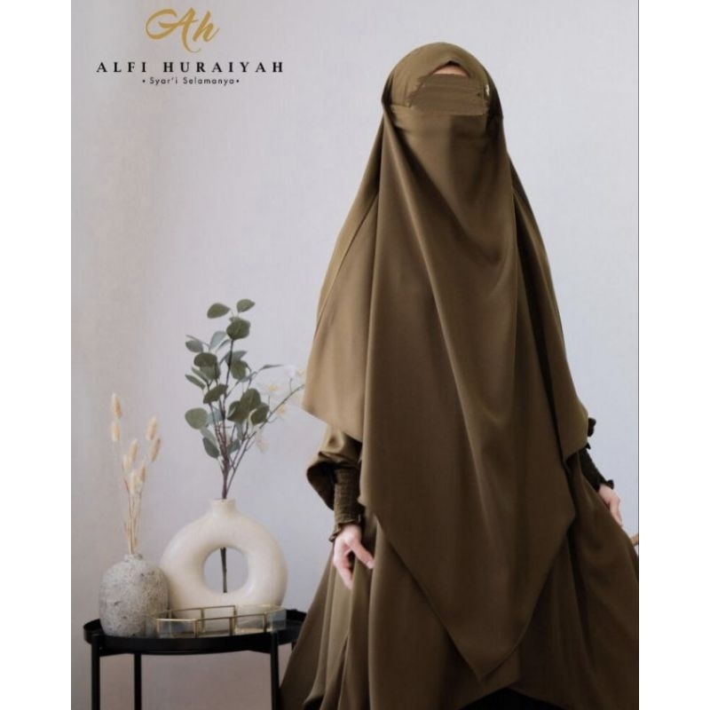 ALFI HURAIYAH - Fk Edelweiss French Khimar Only - Khimar Saja