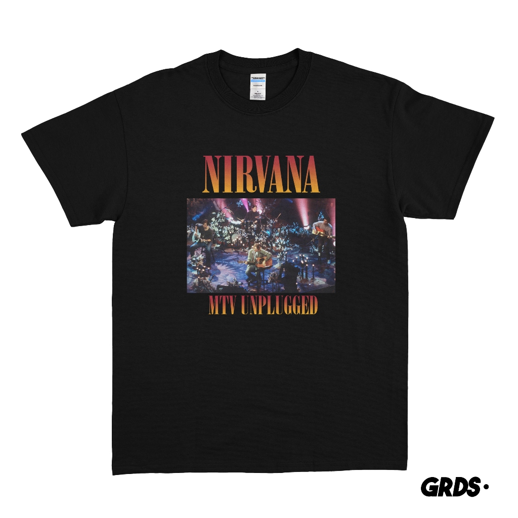 KAOS NIRVANA UNPLUGGED / T-SHIRT NIRVANA KURT COBAIN