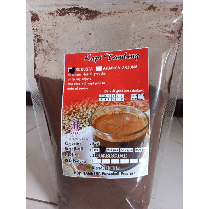 

kopi Tambeng asli dari gunung arjuna 180gr