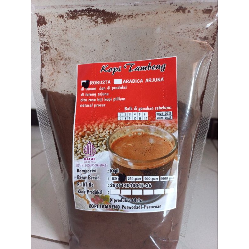 kopi Tambeng asli dari gunung arjuna 180gr