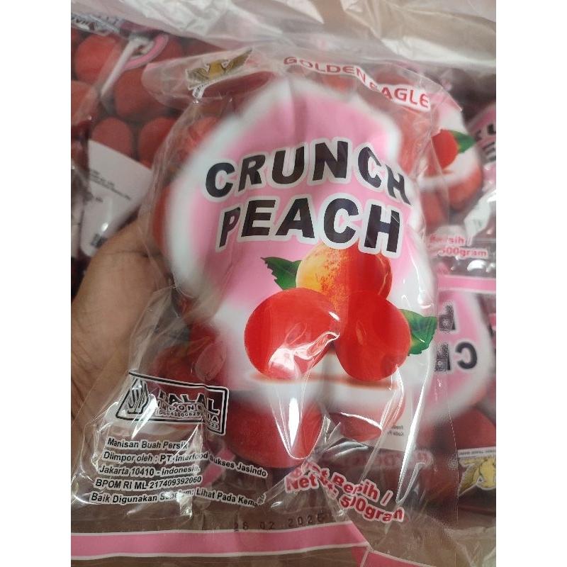 

Golden Eagle Crunch Peach / MANISAN Buah PERSIK kemasan 500 gr