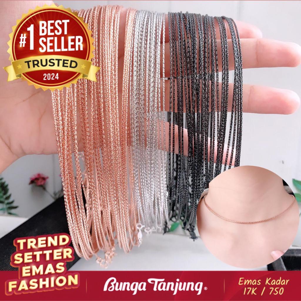 KALUNG CHOKER - EMAS 17K - BUNGA TANJUNG GOLD