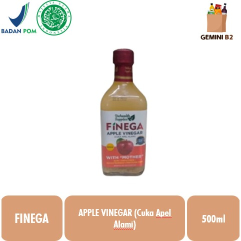 

Finega Apple Vinegar 500ml / Cuka Apel Alami (Botol Kaca)