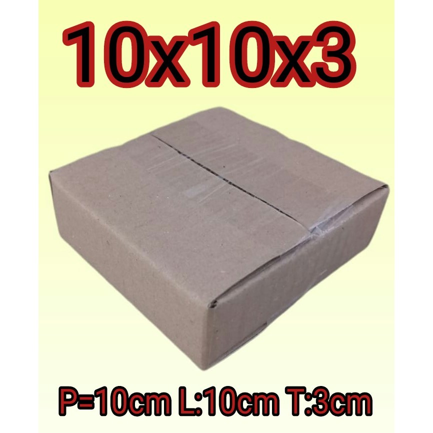 

kartonbox 10x10x3 kardus packing