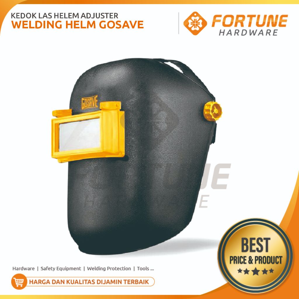 Topeng Kedok Las / Face Shield Welding Helmet Adjustable Gosave
