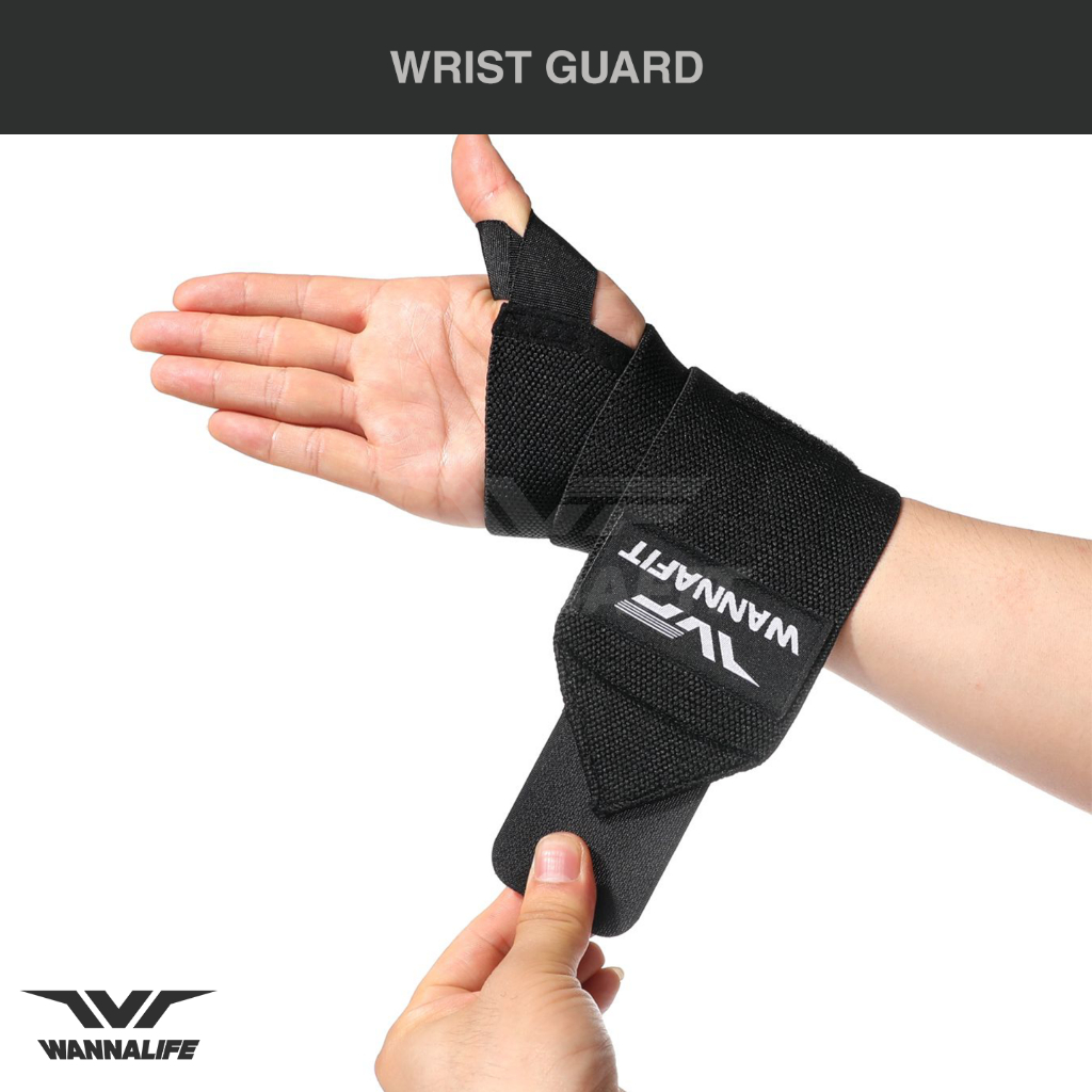 WANNALIFE Wrist Band Support Nylon | Wrist Wrap Pergelangan Tangan | Aksesoris Gym & Fitness