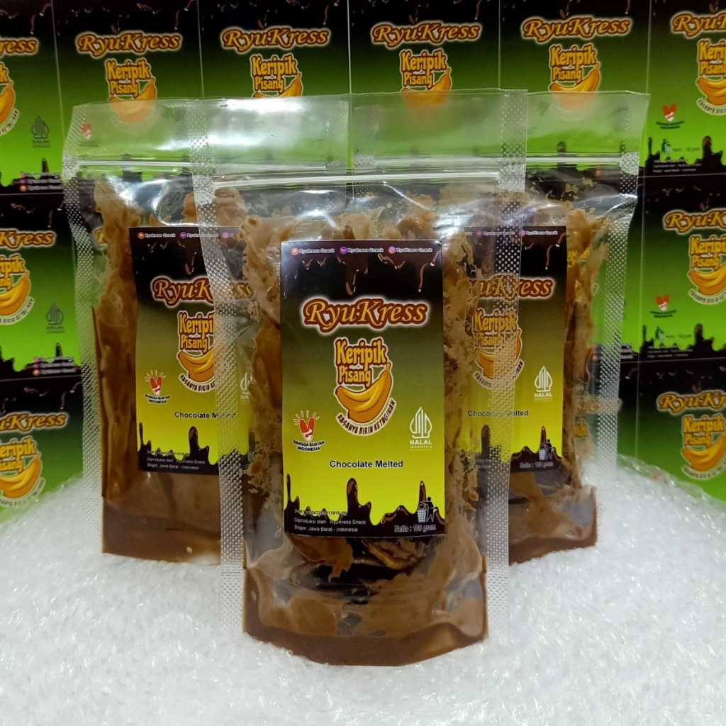 

Keripik Pisang Coklat Lumer Banana Chocolate Melted Kemasan Pouch