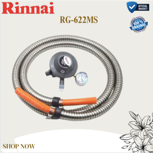 RINNAI REGULATOR GAS-RG622MS/RG622MS/RG 622 MS/RG-622 MS/RG-622-MS/RG 622MS Low Pressure/ORIGINAL