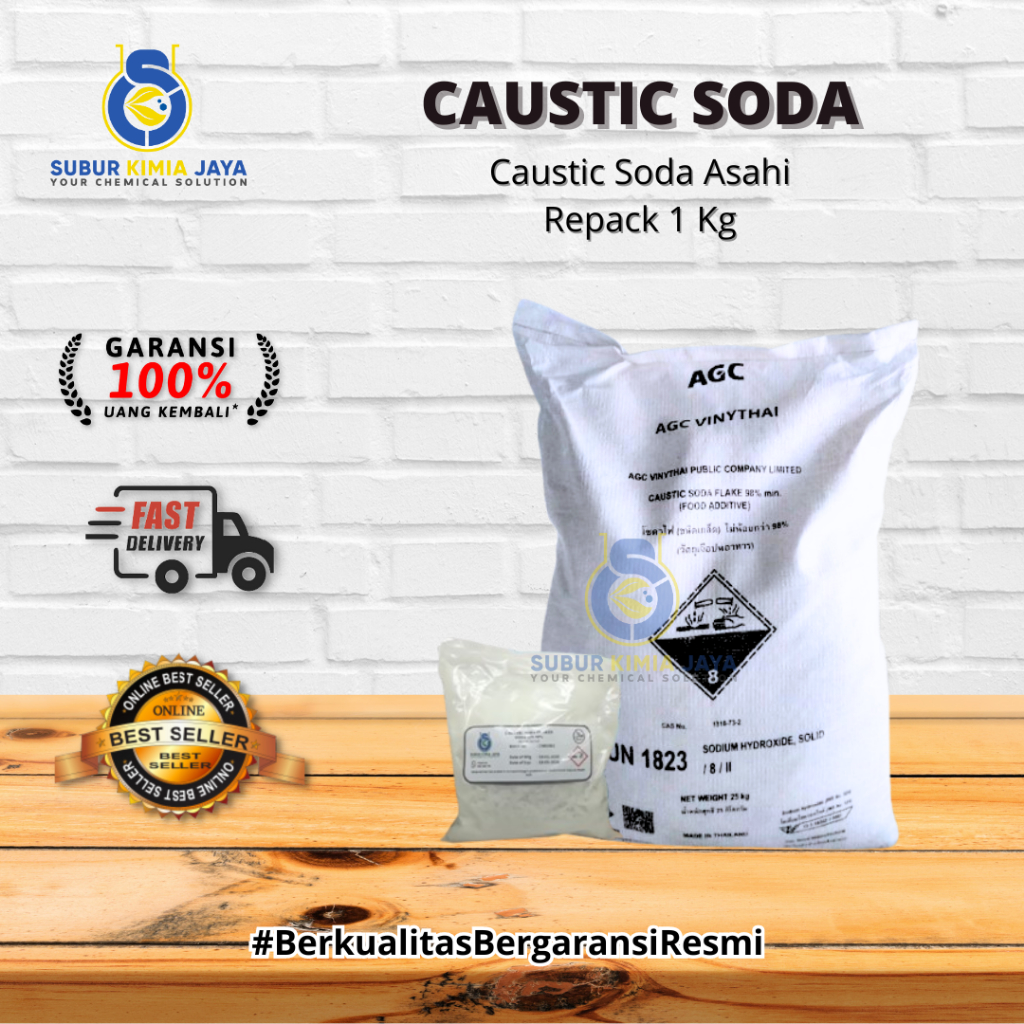 

Caustic Soda / Soda Api Toilet / NaOH / Natrium Hydroxide 1 KG
