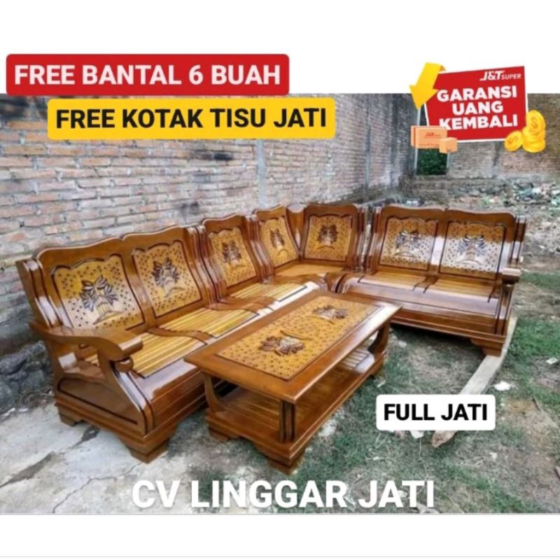 
Kursi Ruang Tamu Gajah Kursi Sudut Gajah Jati