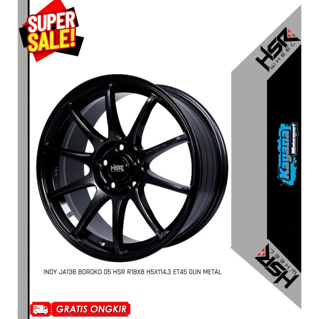 Velg innova Zenix,Reborn,Hrv,Civic Ring 18 Model Indy Hsr Wheel Termurah