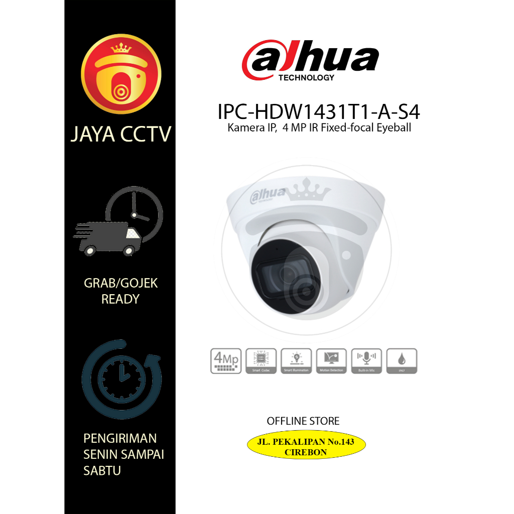 KAMERA DAHUA IPC-HDW1431T1-A-S4