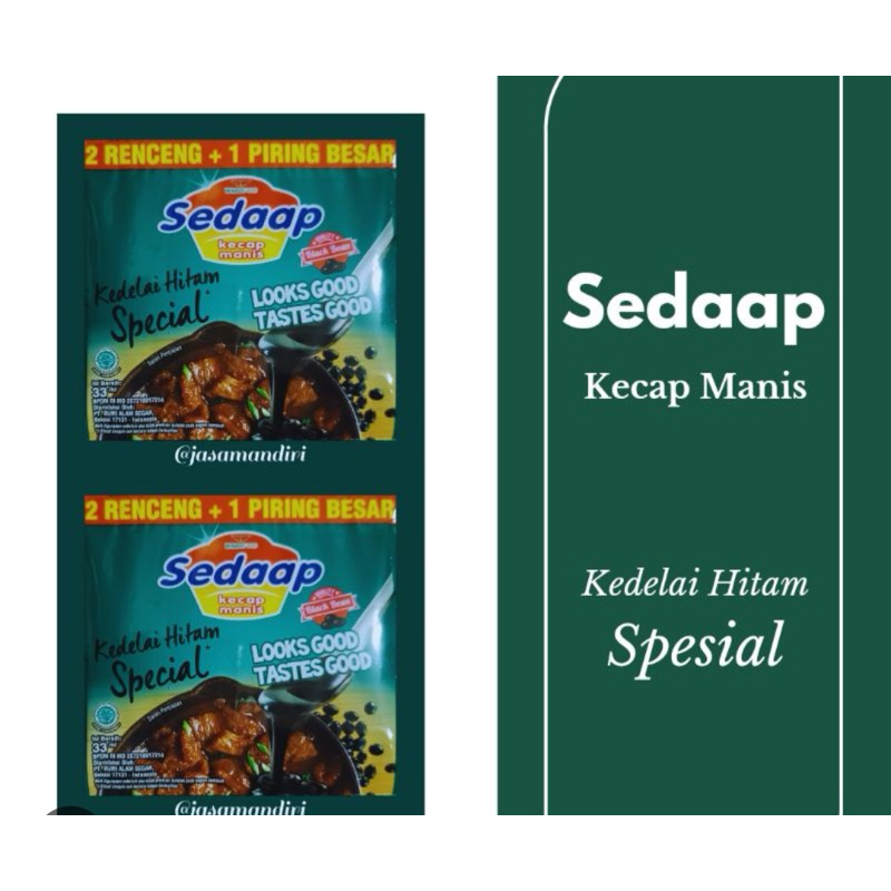 

(1 dus) Kecap sedaap/sedap manis sac 144 bks,satu dus berhadiah piring
