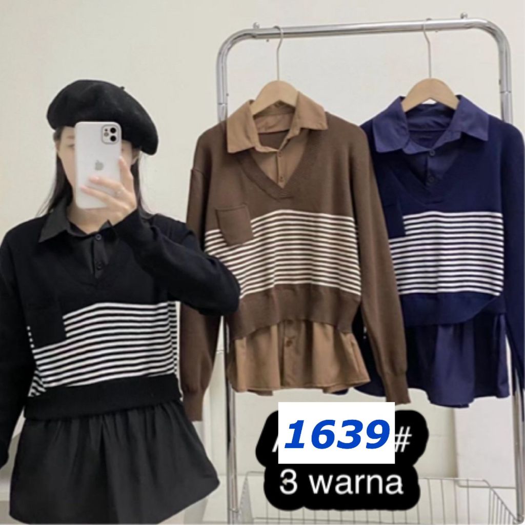 DAFASHIONSHOP / Atasan / Atasan Rajut / Atasan Katun / Atasan Fashion / Ootd Kekinian / Atasan Korea