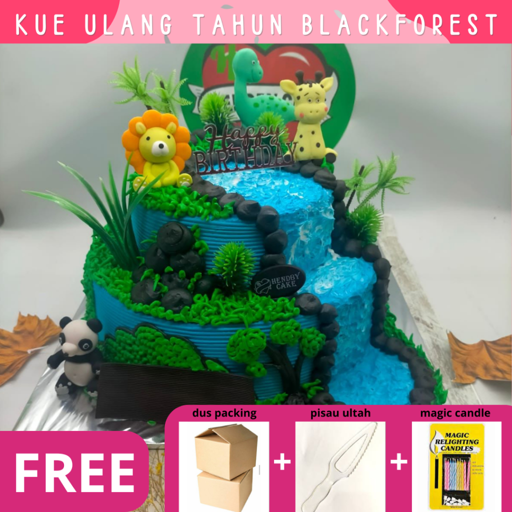 

Kue Ulang Tahun / Blackforest / Kue Coklat /Wedding Cake / Kue Ultah Tingkat / Birthday Cake Ultah