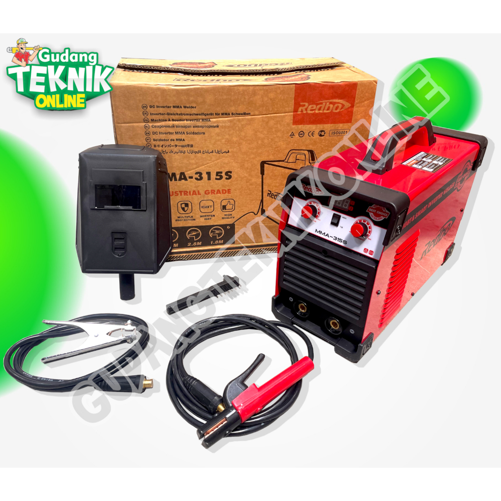 Mesin Las MMA315 MMA315S REDBO 1 3 PHASE / Mesin Las Listrik Trafo Travo Trapo MMA 315 -  Inverter W