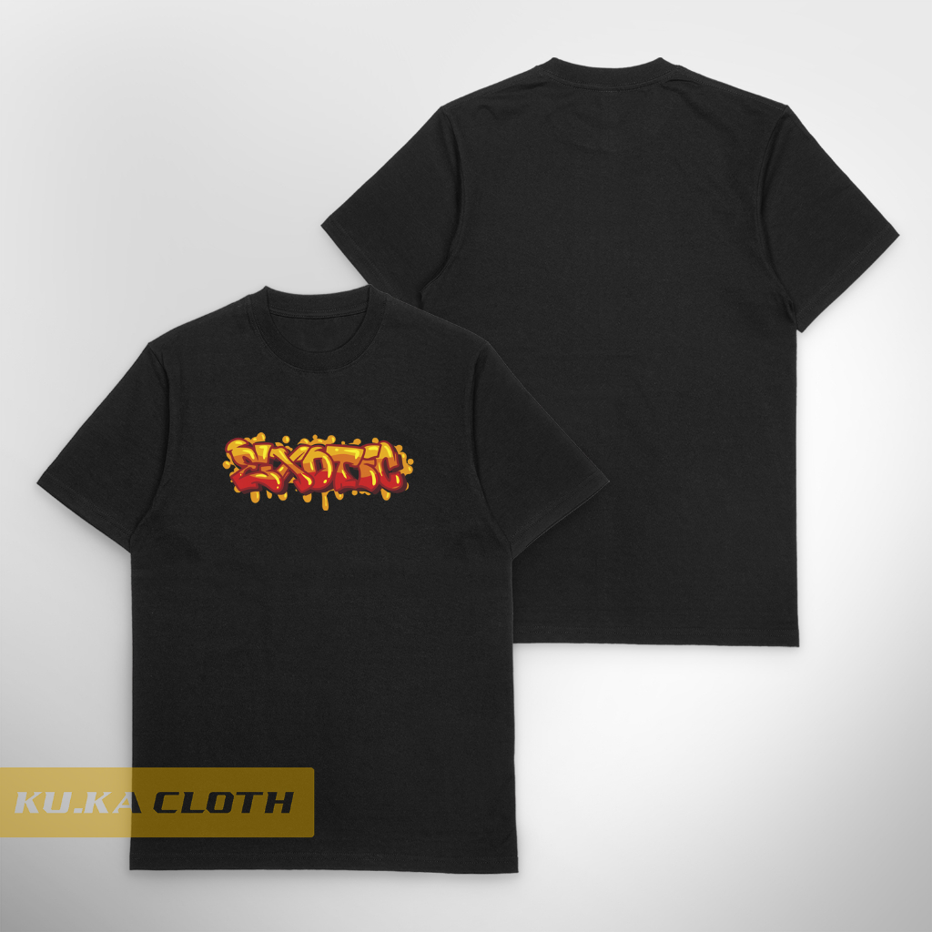 Baju Kaos Distro Pria exsotic graffiti