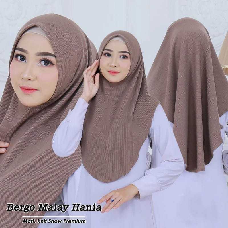 BERGO JILBAB BERGO INSTAN POLOS KNIT