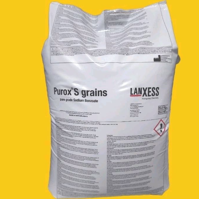 

PUROX HOLLAND / Sodium Benzoate / Purox'S Grains Ex. Holland 25 Kg