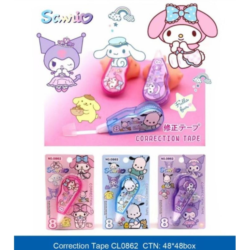 

correction tape Sanrio satuan