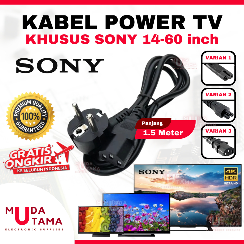 KABEL LISTRIK TV SONY LCD LED PLASMA | COK KABEL TV LCD SONY | COK KABEL TV LED SONY | COK KABEL TV 