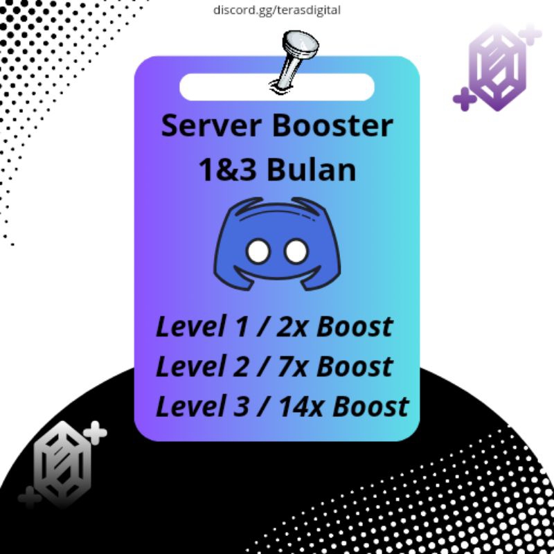 Discord Server Boost 1&3 Bulan MURAH, Baca deskripsi