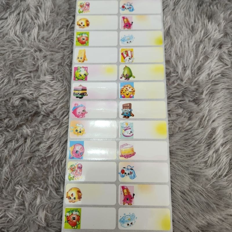 

Stiker nama waterproof/Size L Motif Cewek Isi 34 Pcs/Cetak stiker nama murah