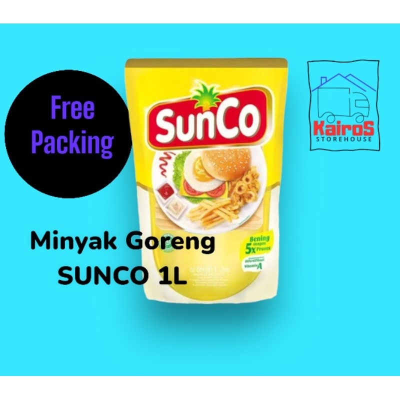 

Minyak Goreng SUNCO 1 LITER, Minyak goreng premium murah, oil cooking