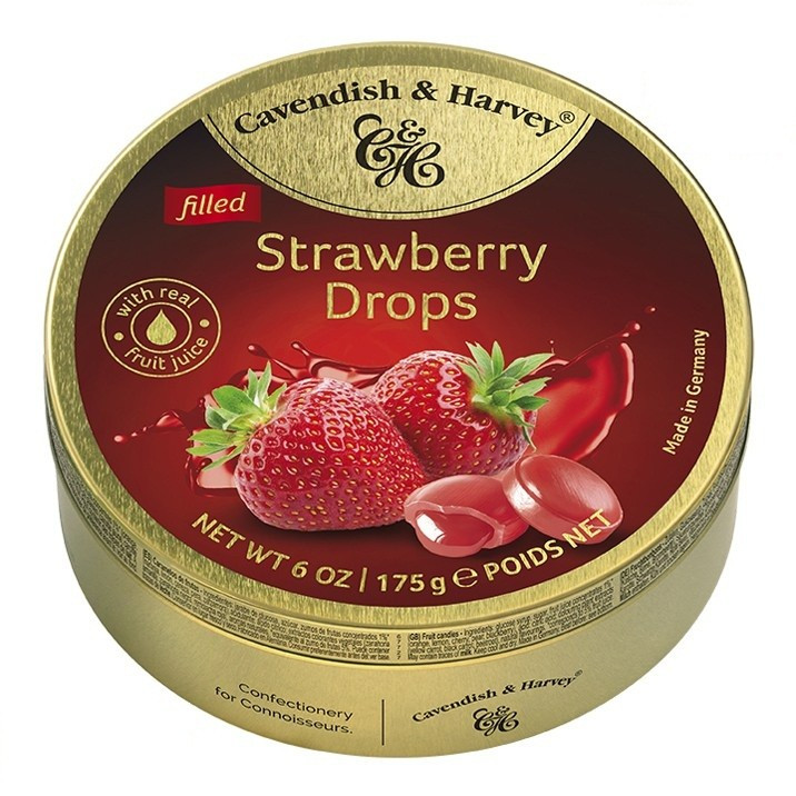 

Cavendish & Harvey Strawberry Drops Filled Permen [175 gr]