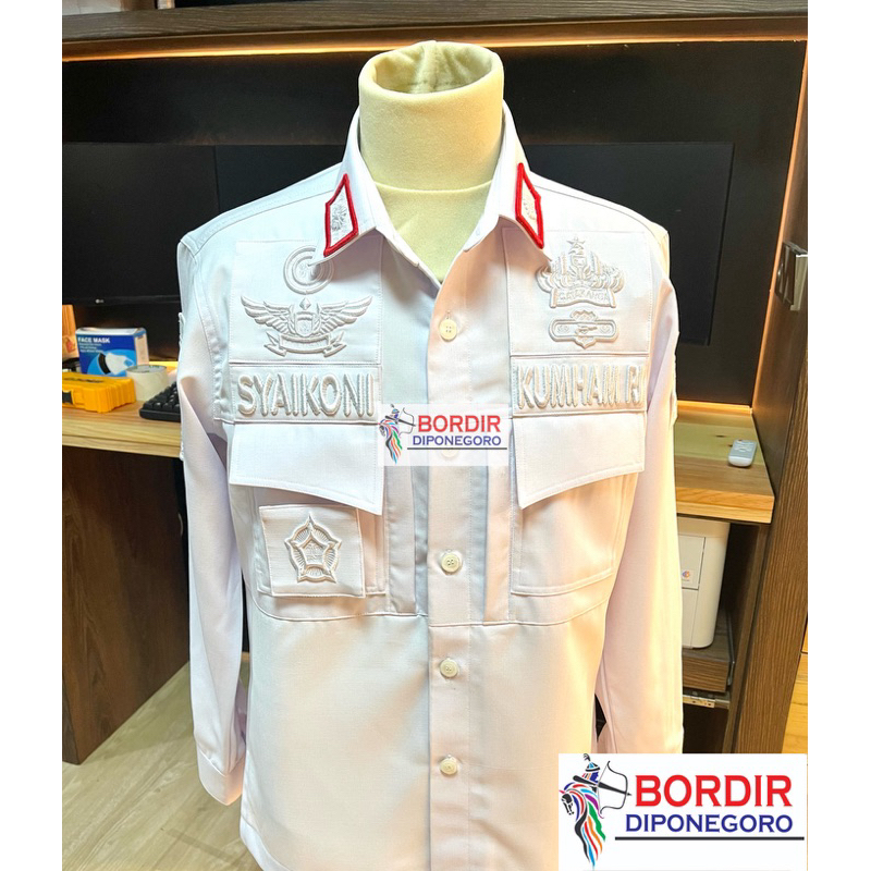 BAJU TACTICAL PREMIUM CUSTOM BORDIR LOGO INSTANSI APAPUN