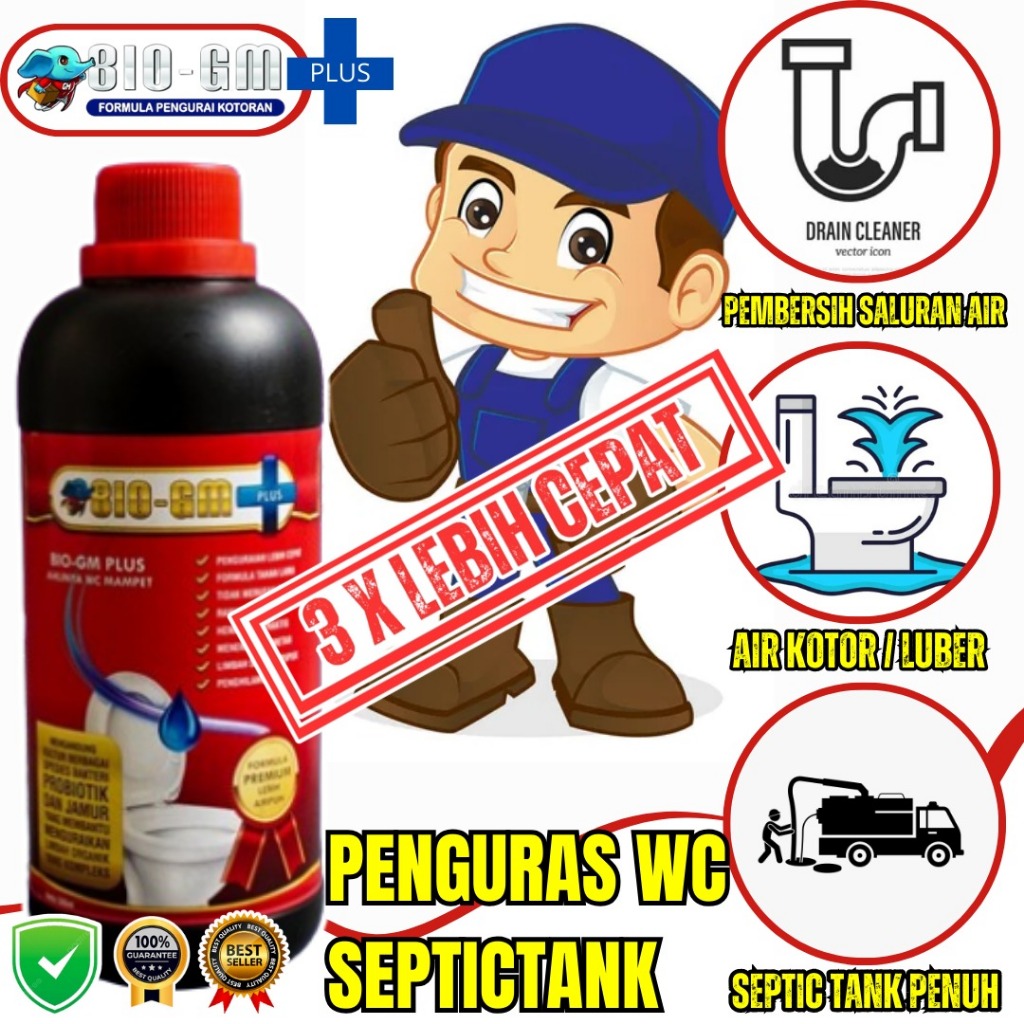 obat septic tank Bio Gm Penghancur kotoran Penguras mampet penuh