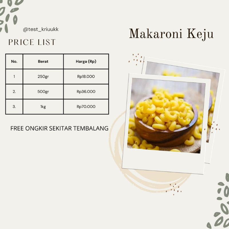 

Makaroni Keju