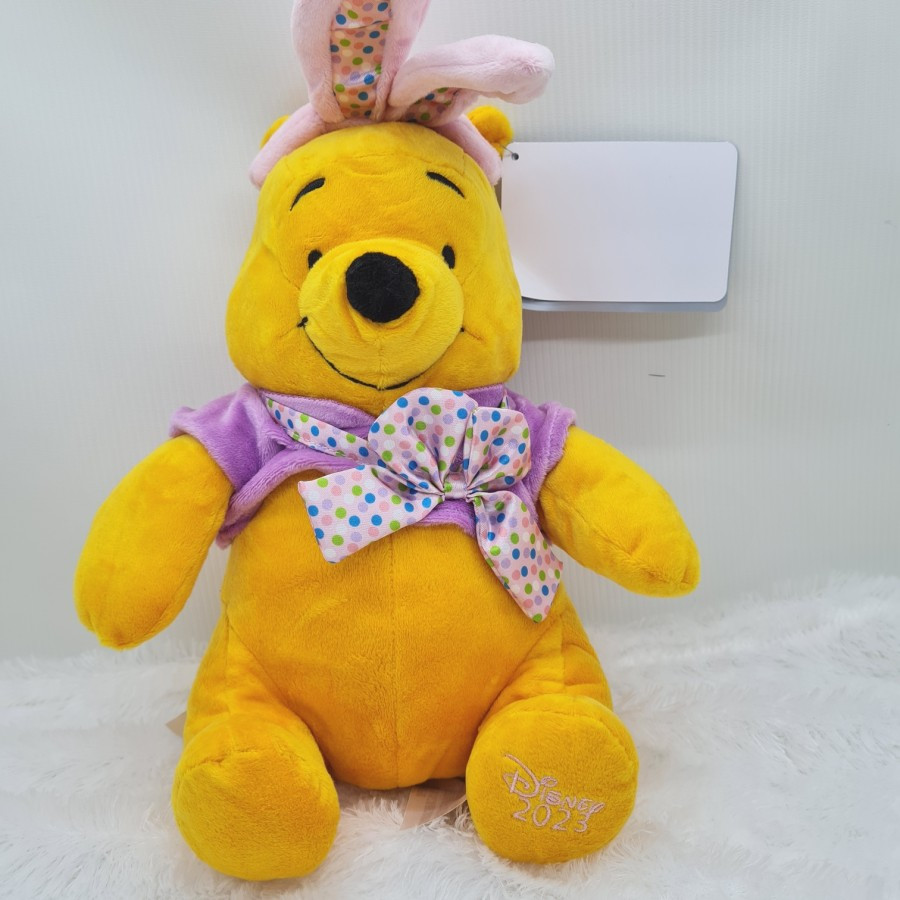 original disneyland japan pooh stitch doll / boneka disney 22cm