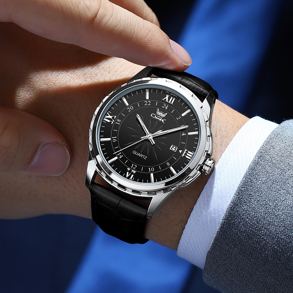 NEW OPK Jam Tangan Pria Anti Air Original Cowok Terbaru Mewah Hitam Tanggal Otomatis Luxury