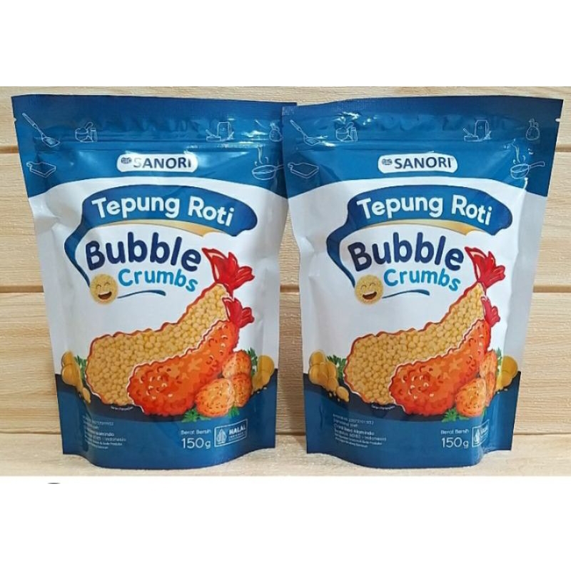 

Sanori Bubble Crumbs 150gr kemasan fresh pack Tepung roti nugget