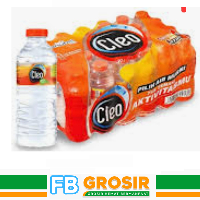 

Cleo Botol 220ml 1 Pak isi 24 Botol Promo Murah Ready Stok Bandung