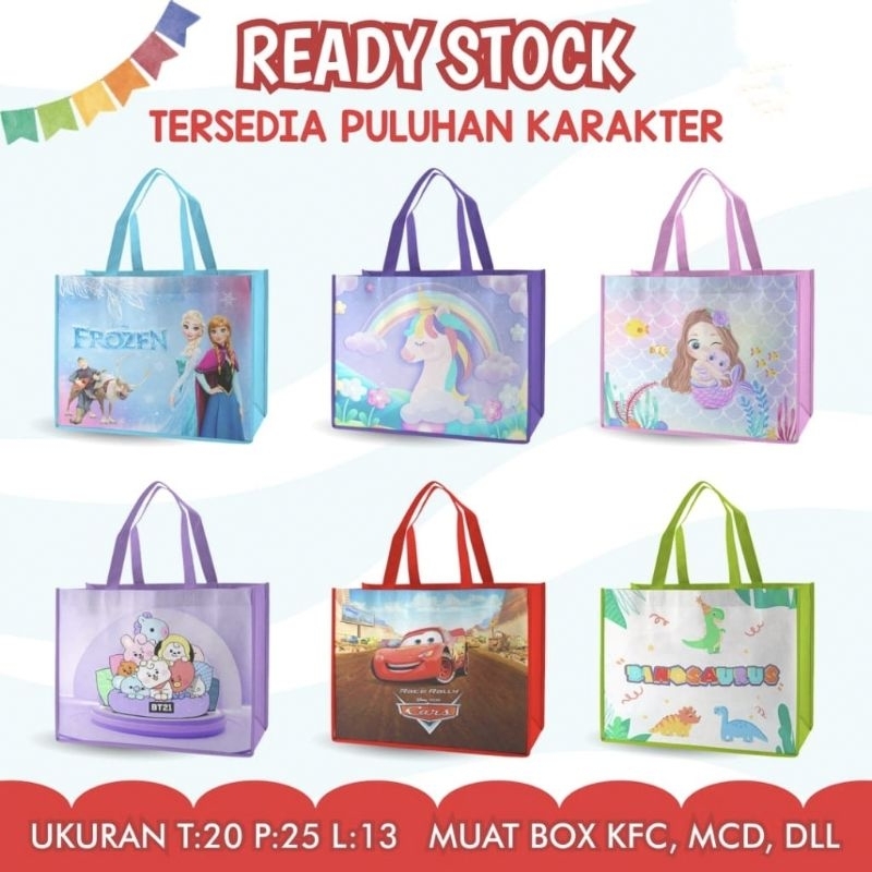 

TAS ULTAH / TAS ULANG TAHUN / TAS GOODIE BAG BINGKISAN SNACK BIRTHDAY