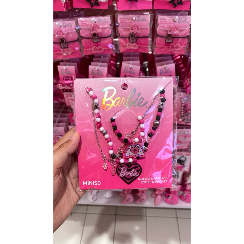 Miniso x Barbie Bracelet Necklace Gelang Kalung Barbie