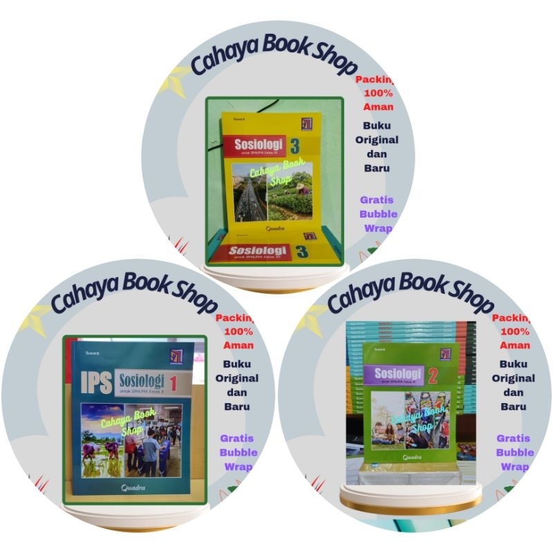 Buku IPS Sosiologi Kelas 10,11,12 SMA Kurikulum Merdeka Quadra