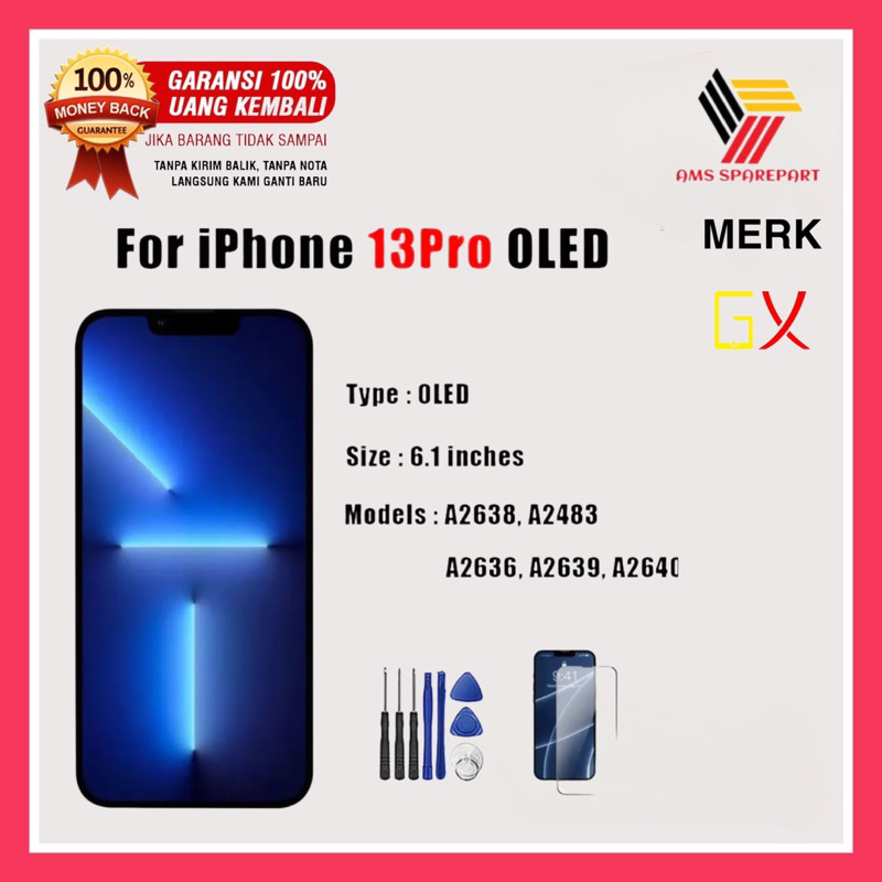 LCD FULLSET IPHONE 13 PRO GX OLED SCREEN | LCD GX IP 13 PRO